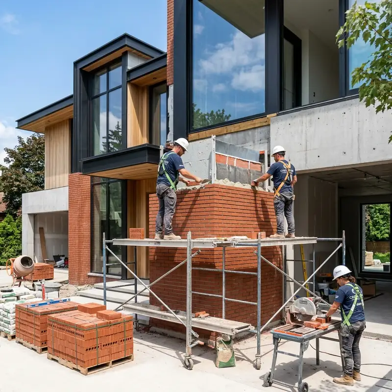 In-house masonry crews