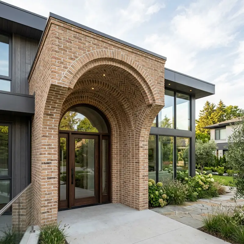 Custom architectural brickwork