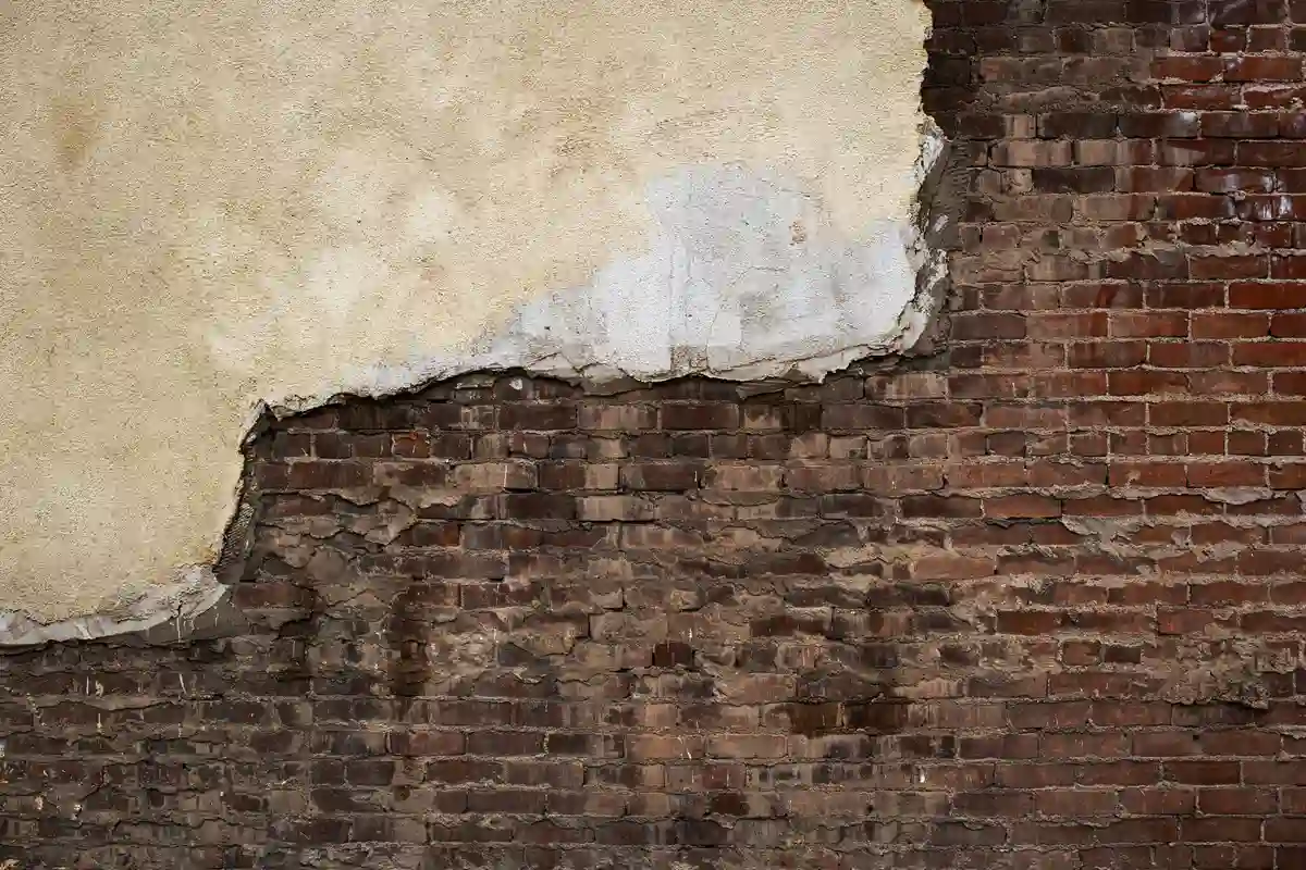 Before: Base detail — new brick courses set plumb and level with correct mortar joint spacing