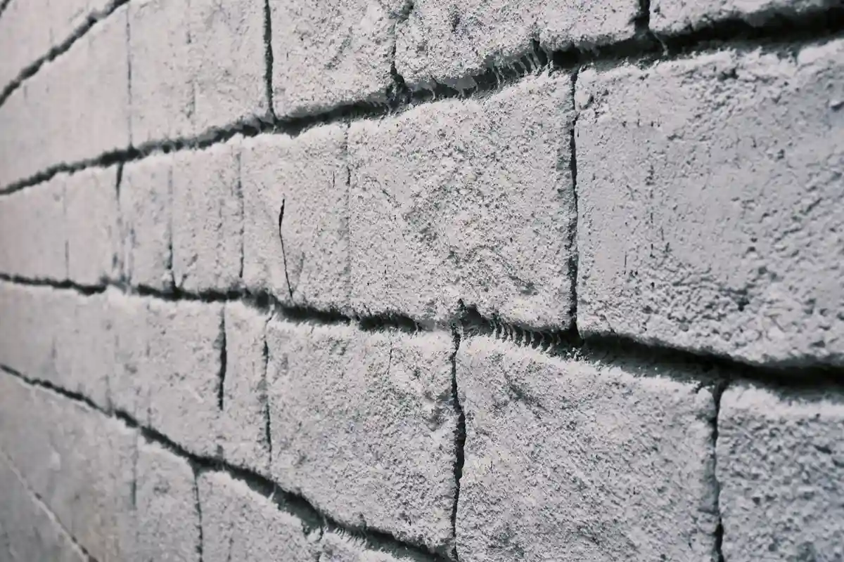 After: Foundation section — CMU foundation wall built to code with full grouting and drainage